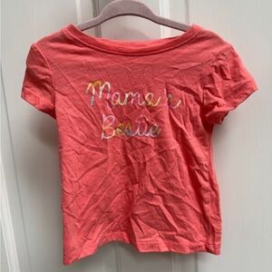 Okie Dokie 18M Coral Girls Mama’s Bestie Short Sleeve TShirt